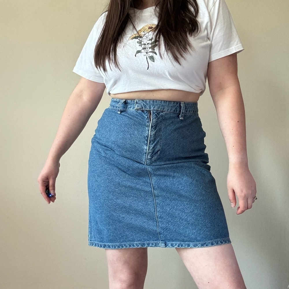 Vintage St. John's Bay Blue Denim Skirt